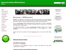 Tablet Screenshot of esperanto-bw.de